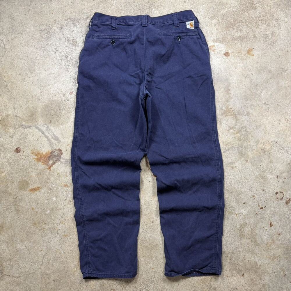 Navy Blue Carhartt FR Chino Pants Size 34x32
